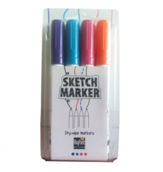 Маркеры Sketch - marker 4 colors 
