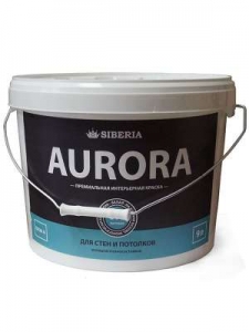 Интерьерная моющаяся матовая краска Siberia Aurora-M